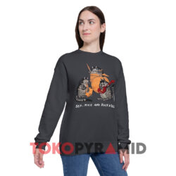 Vintage B Kliban Sex Mice And Rock N Roll Crazy Dark Grey Sweatshirt
