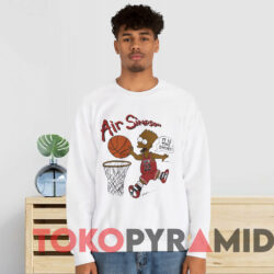 Vintage Bart Simpson Air Simpson T-shirt 2 Vintage Bart Simpson Air Simpson T shirt White Sweatshirt