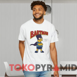 Vintage Bart Simpson Bartman Avenger Of Evil T shirt White T shirt