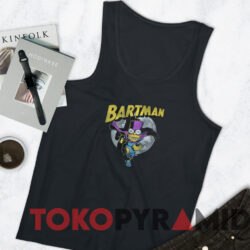 Vintage Bart Simpson Bartman Cape Moon T-shirt 4 Vintage Bart Simpson Bartman Cape Moon T shirt Black TankTop