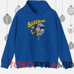 Vintage Bart Simpson Bartman Cape Moon T-shirt 3 Vintage Bart Simpson Bartman Cape Moon T shirt Blue Hoodie