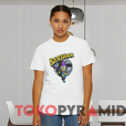 Vintage Bart Simpson Bartman Cape Moon T shirt White T shirt
