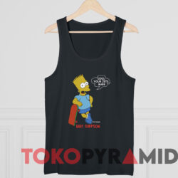 Bart Simpson Cool Your Jets Man T-shirt 4 Vintage Bart Simpson Cool Your Jets Man T shirt Black TankTop