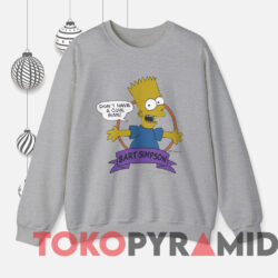 Vintage Bart Simpson Dont Have A Cow Man T-shirt 2 Vintage Bart Simpson Dont Have A Cow Man T shirt Grey Sweatshirt