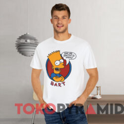 Vintage Bart Simpson Eat My Shorts Man T shirt White T shirt