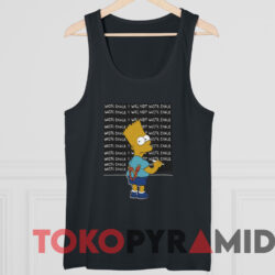 Vintage Bart Simpson I Will Not Waste Chalk T-shirt 4 Vintage Bart Simpson I Will Not Waste Chalk T shirt Black TankTop