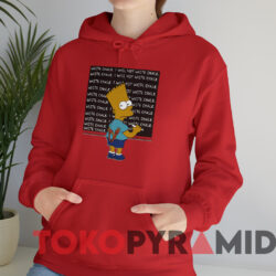 Vintage Bart Simpson I Will Not Waste Chalk T-shirt 3 Vintage Bart Simpson I Will Not Waste Chalk T shirt Red Hoodie