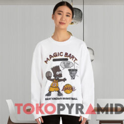 Vintage Bart Simpson Magic Bart T-shirt 2 Vintage Bart Simpson Magic Bart T shirt White Sweatshirt