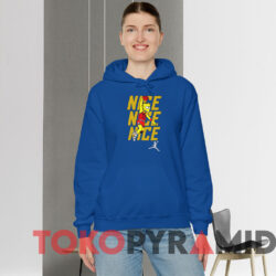 Bart Simpson Michael Jordan Chicago Bulls T-shirt 3 Vintage Bart Simpson Michael Jordan Chicago Bulls T shirt Blue Hoodie