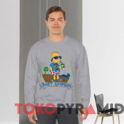 Vintage Bart Simpson On Vacation T-Shirt 3 Vintage Bart Simpson On Vacation T shirt Grey Sweatshirt