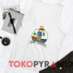 Vintage Bart Simpson On Vacation T-Shirt 4 Vintage Bart Simpson On Vacation T shirt White TankTop