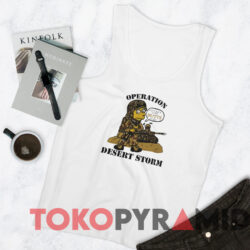 Vintage Bart Simpson Operation Desert Storm T-shirt 4 Vintage Bart Simpson Operation Desert Storm T shirt White TankTop