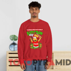 Vintage Bart Simpson TMNT Teenage Mutant Ninja Turtles T-Shirt 3 Vintage Bart Simpson Tmnt Teenage Mutant Ninja Turtles T shirt Red Sweatshirt