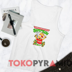 Vintage Bart Simpson TMNT Teenage Mutant Ninja Turtles T-Shirt 4 Vintage Bart Simpson Tmnt Teenage Mutant Ninja Turtles T shirt White TankTop