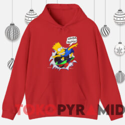 Vintage Bart Simpson Whoa Mama T-shirt 3 Vintage Bart Simpson Whoa Mama T shirt Red Hoodie