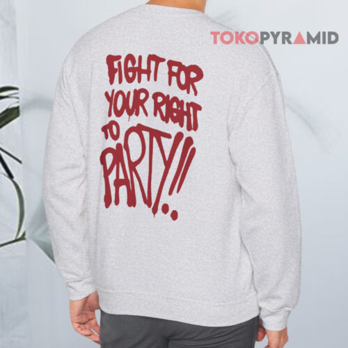 Vintage Beastie Boys Fight For Your Right To Party 1987 Sweatshirt Back Vintage Beastie Boys Fight For Your Right To Party 1987 Sweatshirt Back