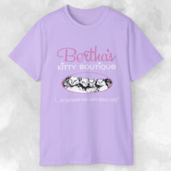 Vintage Bertha's Kitty Boutique Shirt For People Who Care About Cat T shirt