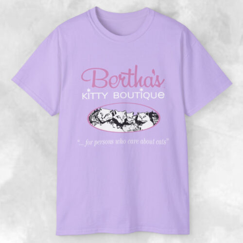 Vintage Bertha's Kitty Boutique Shirt For People Who Care About Cat T shirt
