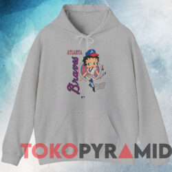 Vintage Betty Boop Atlanta Braves T-shirt 3 Vintage Betty Boop Atlanta Braves T shirt Grey Hoodie
