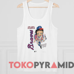 Vintage Betty Boop Atlanta Braves T-shirt 4 Vintage Betty Boop Atlanta Braves T shirt White TankTop