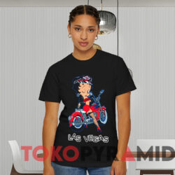 Vintage Betty Boop Biker Las Vegas T shirt Black T shirt