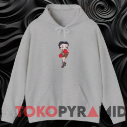 Vintage Betty Boop Boxing Double-Sided T-shirt 3 Vintage Betty Boop Boxing Double sided T shirt Grey Hoodie