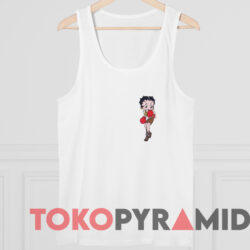 Vintage Betty Boop Boxing Double-Sided T-shirt 4 Vintage Betty Boop Boxing Double sided T shirt White TankTop