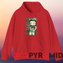 Vintage Betty Boop Camo T-shirt 3 Vintage Betty Boop Camo T shirt Red Hoodie