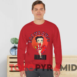 Vintage Betty Boop Fabulous T-shirt 2 Vintage Betty Boop Fabulous T shirt Red Sweatshirt
