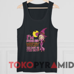 Vintage Betty Boop Halloween Witch T-shirt 4 Vintage Betty Boop Halloween Witch T shirt Black TankTop