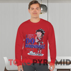 Vintage Betty Boop I Don't Do Morning T-shirt 2 Vintage Betty Boop I Don't Do Morning T shirt Red Sweatshirt