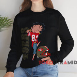 Vintage Betty Boop San Francisco 49ers T-shirt 4 Vintage Betty Boop San Francisco 49ers T shirt Black Sweatshirt