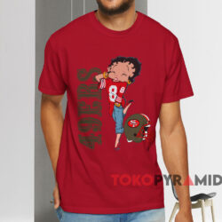 Vintage Betty Boop San Francisco 49ers T shirt Red T shirt