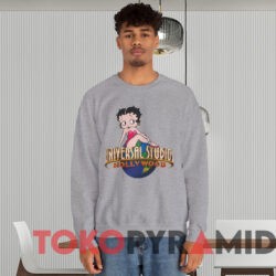 Vintage Betty Boop Universal Studios Hollywood T-shirt 2 Vintage Betty Boop Universal Studios Hollywood T shirt Grey Sweatshirt