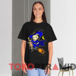 Vintage Betty Boop Witch Halloween T shirt Black T shirt