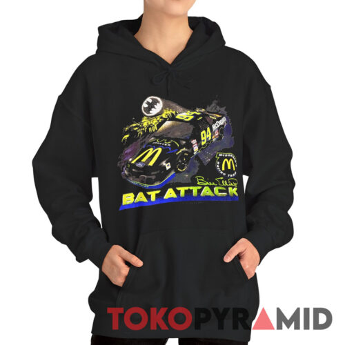Vintage Bill Elliott Bat Attack Hoodie