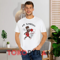 Vintage Black Bart Simpson Air Simpson T shirt White T shirt