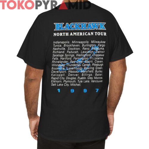 Vintage BlackHawk 1997 North America Tour Shirt 2 Sided
