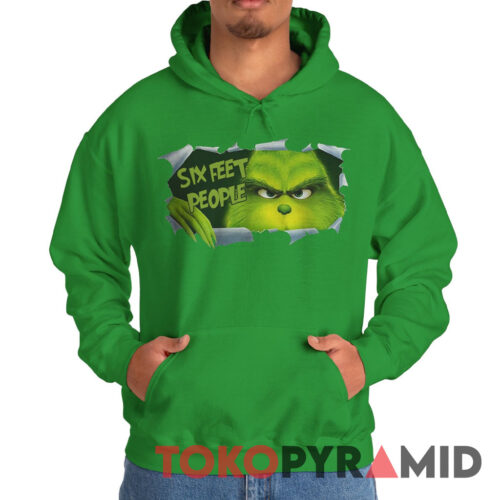 Vintage Blood Inside Me Grinch Six Feet People Hoodie