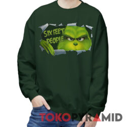Vintage Blood Inside Me Grinch Six Feet People Sweatshirt