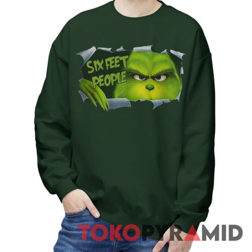 Vintage Blood Inside Me Grinch Six Feet People Sweatshirt