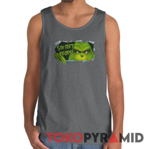 Vintage Blood Inside Me Grinch Six Feet People Tank Top