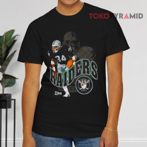 Vintage Bo Jackson Los Angeles Raiders Nfl Salem Black T shirt