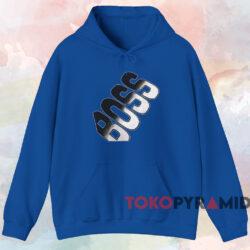 Vintage Boss Logo T-shirt 2 Vintage Boss Logo T shirt Blue Hoodie