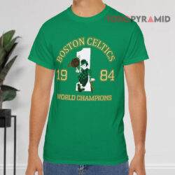 Vintage Boston Celtics 1984 World Champions Green T shirt