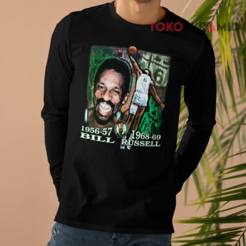 Vintage Boston Celtics Bill Russell Long sleeved