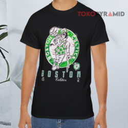Vintage Boston Celtics Lucky Leprechaun Black T shirt