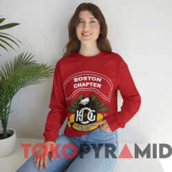 Vintage Boston Chapter Harley Davidson Owners Group T-shirt 3 Vintage Boston Chapter Harley Davidson Owners Group T shirt Red Sweatshirt