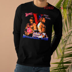Vintage Bret Hitman Hart Vs British Bulldog Intercontinental Match 1992 WWF Shirt 4 Vintage Bret Hitman Hart Vs British Bulldog Intercontinental Match 1992 Wwf Long sleeved