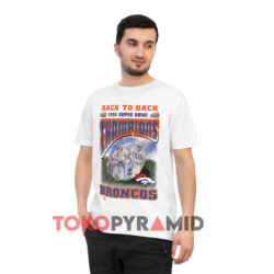 Vintage Broncos Super Bowl Champions Xxxiii White T shirt